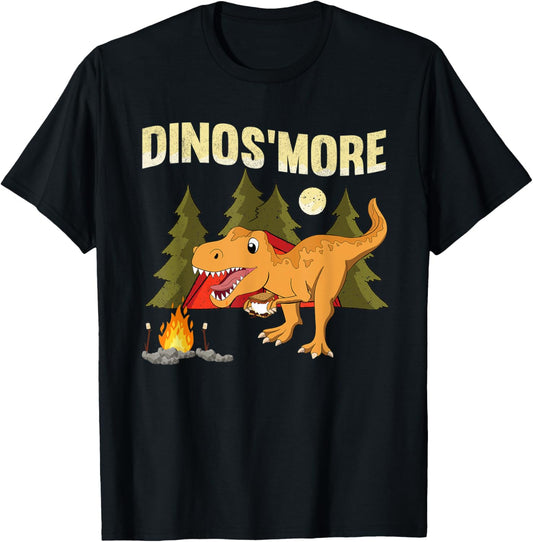 Dinos'more Dinosaur Toddler Boy Camping Dino Funny Smores T-Shirt