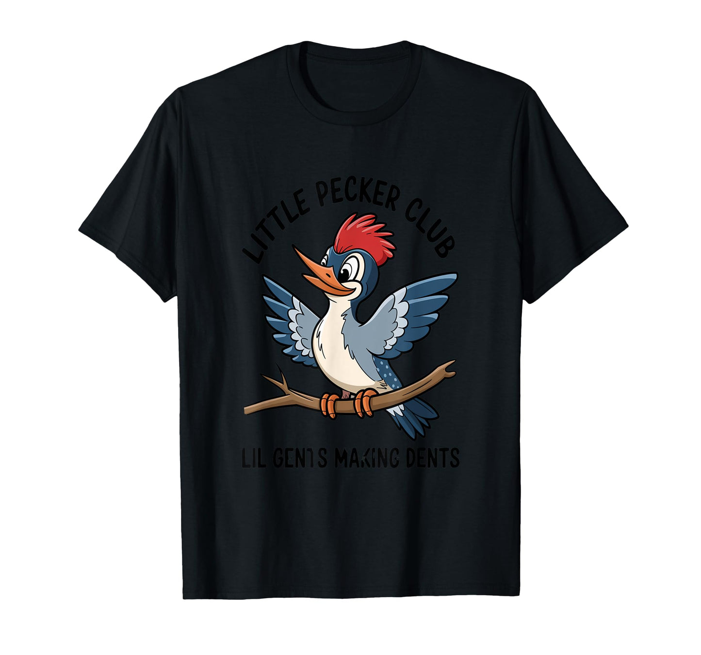 Cute Cartoon Woodpecker Club Nature Lovers T-Shirt