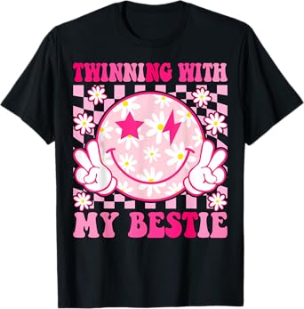 Groovy Twinning With My Bestie Spirit Week Friends T-Shirt