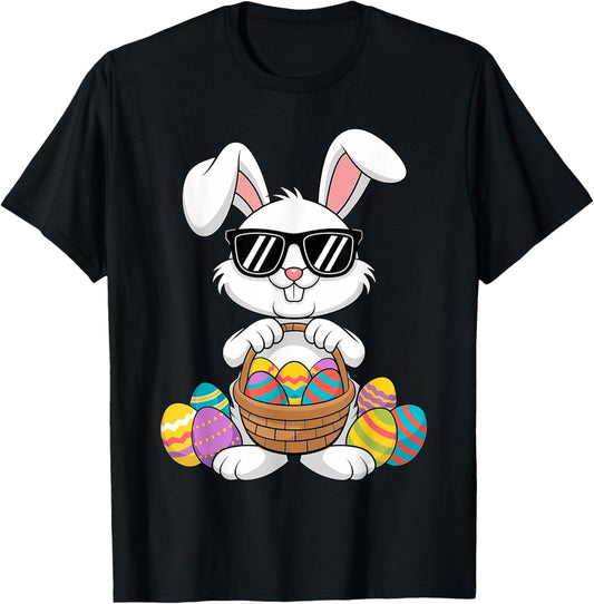 Easter Boys Girls Kids Toddler Bunny Rabbit Easter Egg Hunt T-Shirt