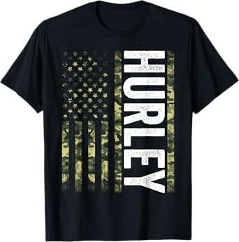 Hurley KY Vintage Us American Flag Retro For Men Women T-Shirt