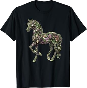 Floral Horse T-Shirt