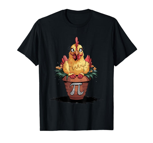 Math Lover Geek 3.14 Funny Chicken Pot PI Day T-Shirt