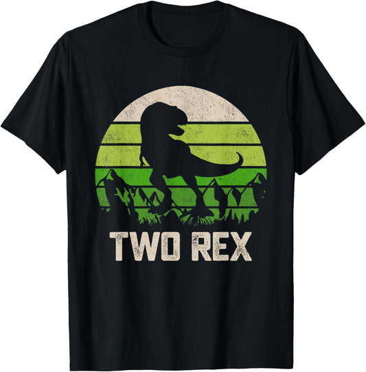 2 Year Old Shirt 2nd Birthday Two Rex Kids T-Shirt