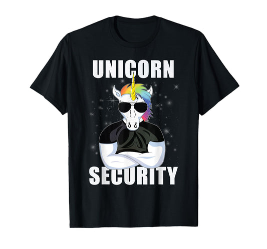 Funny Muscle Unicorn Security, Unicorns Lover Party Gift T-Shirt