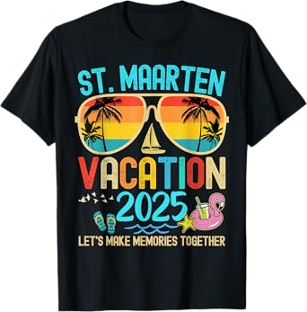 St. Maarten Vacation 2025 Matching Family Friends Group Trip T-Shirt