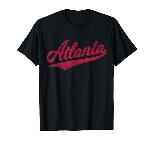 ATLANTA GEORGIA VARSITY SCRIPT SPORTS JERSEY VINTAGE STYLE T-Shirt