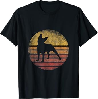 Retro Vintage Boston Terrier Dog Shirt 70s Silhouette Breed T-Shirt
