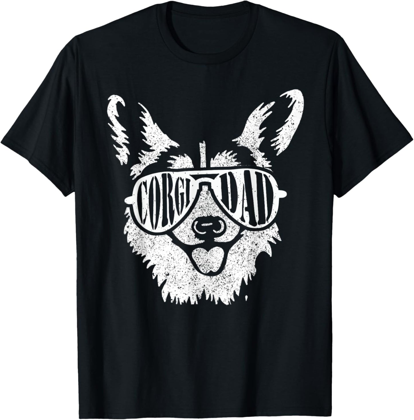 Retro Corgi Dad Gift Dog Owner Pet Welsh Corgi Fathers Day T-Shirt
