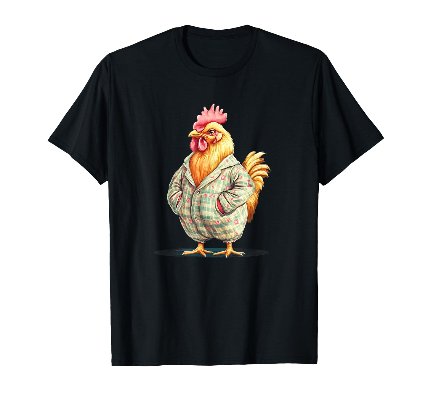 Adorable Chicken in Sleepy-Time Pajamas for Adults and Kids T-Shirt