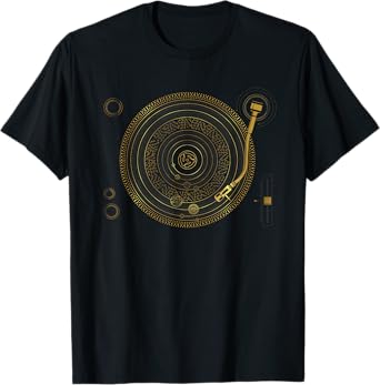 Space DJ graphic - Solar System Turntable EDM T-Shirt