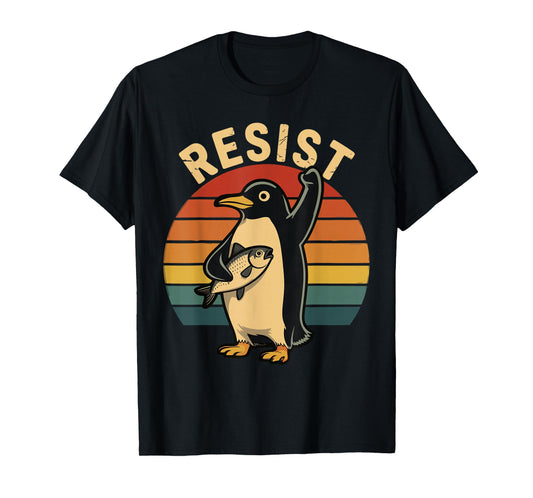 Penguin Meme Penguins Against Tariffs Sarcastic Saying T-Shirt