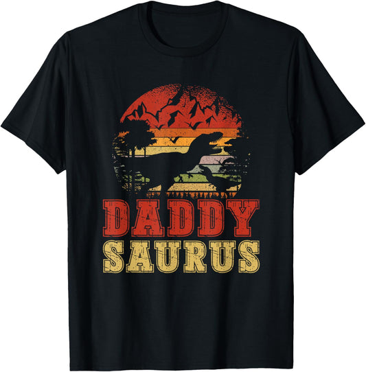 Daddysaurus T Rex Dinosaur Daddy Saurus Family Matching T-Shirt