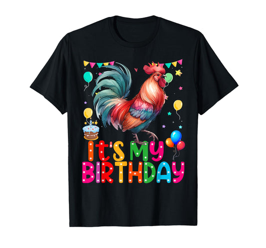 It's My Birthday Chicken for Girls Chicken mommy Party T-Shirt