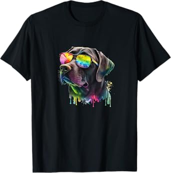 Cute Black Lab Black Labrador Retriever Puppy Dog Mom Animal Men Women Girls Kids T-Shirt