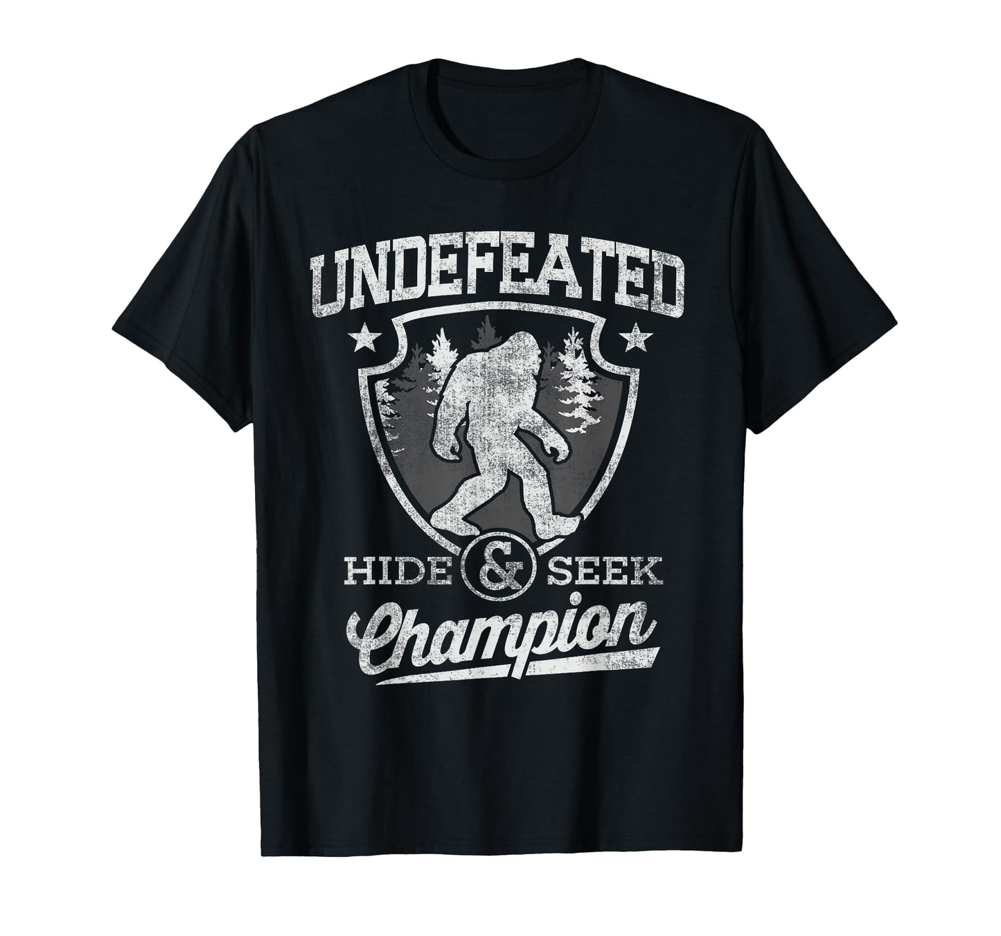 Bigfoot hide and seek champion Shirt for Sasquatch Men Kids T-Shirt