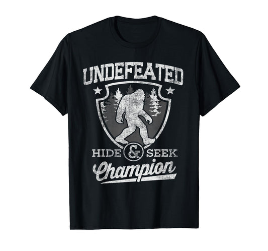Bigfoot hide and seek champion Shirt for Sasquatch Men Kids T-Shirt