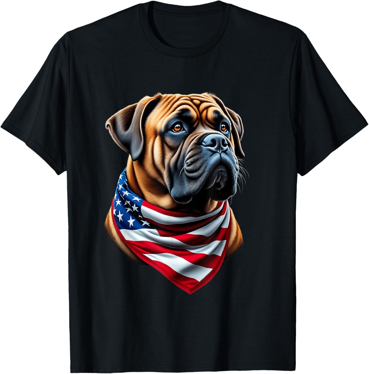 Mastiff Dog American Flag 4th Of July Mastiff Lover T-Shirt
