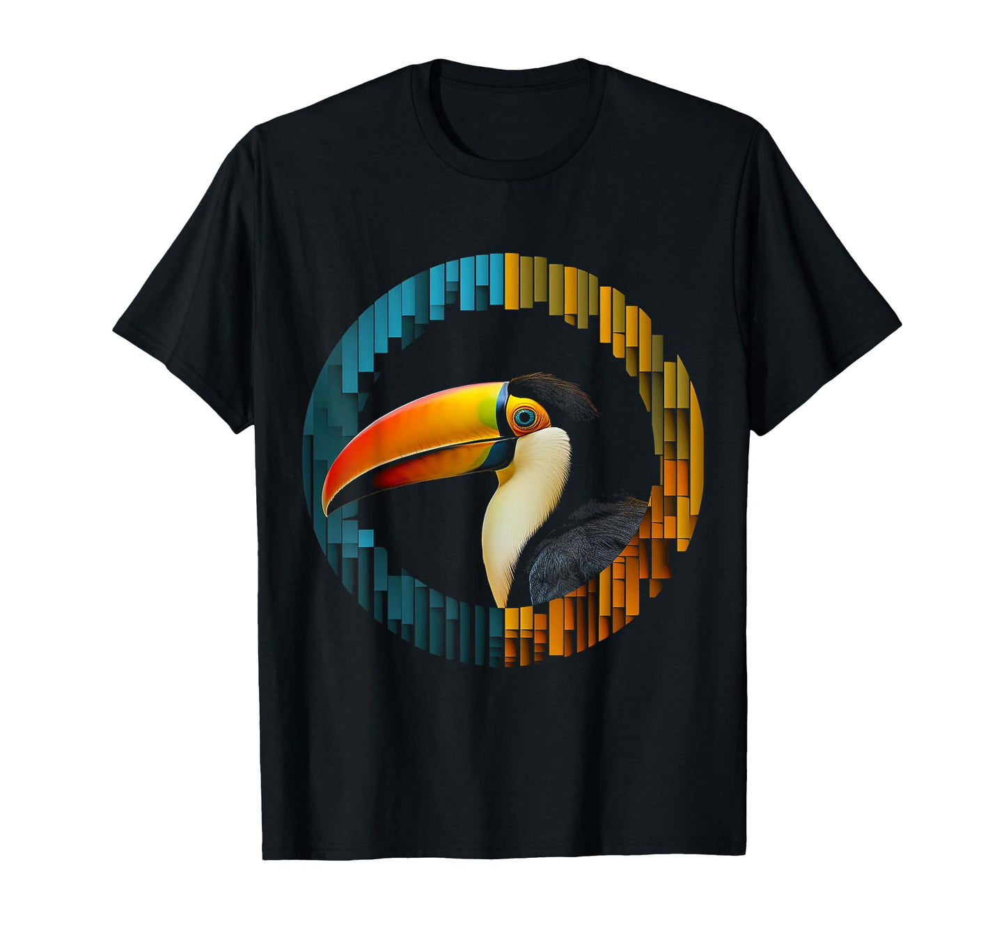 Toucan Polygon Bird Art Animal Colorful Graphic Toucan T-Shirt