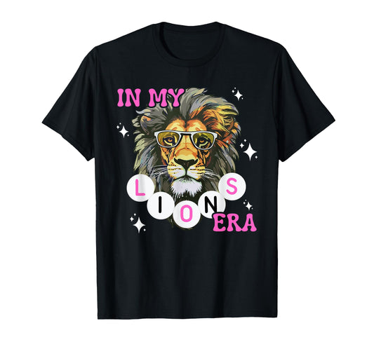 In My Lions Era Team Squad Back to School Mascot Spirit Game T-Shirt