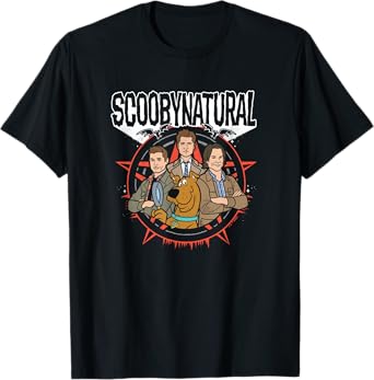 Supernatural T-Shirt - Unisex Adults, Black, S, Short Sleeve, Classic Fit, Cotton, Polyester, Scoobynatural