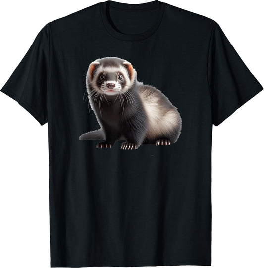 Animal Series. Black Footed Ferret. T-Shirt