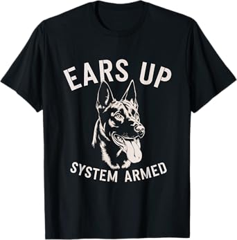 Ears Up System Armed Dog Military Pet Protection Men Women T-Shirt