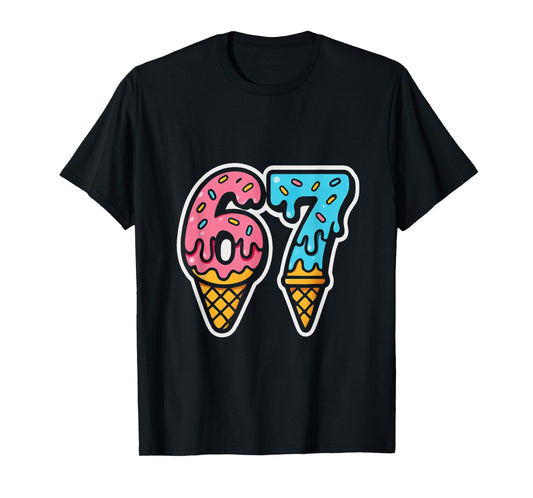 Mason 67 Ice Cream Cute Meme Six Seven T-Shirt
