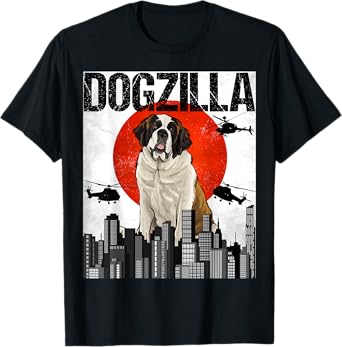 Funny Vintage Japanese Dogzilla St. Bernard T-Shirt