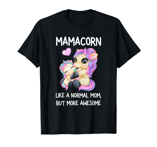 Womens Funny Mamacorn Unicorn Costume Mom Mother's Day T-Shirt
