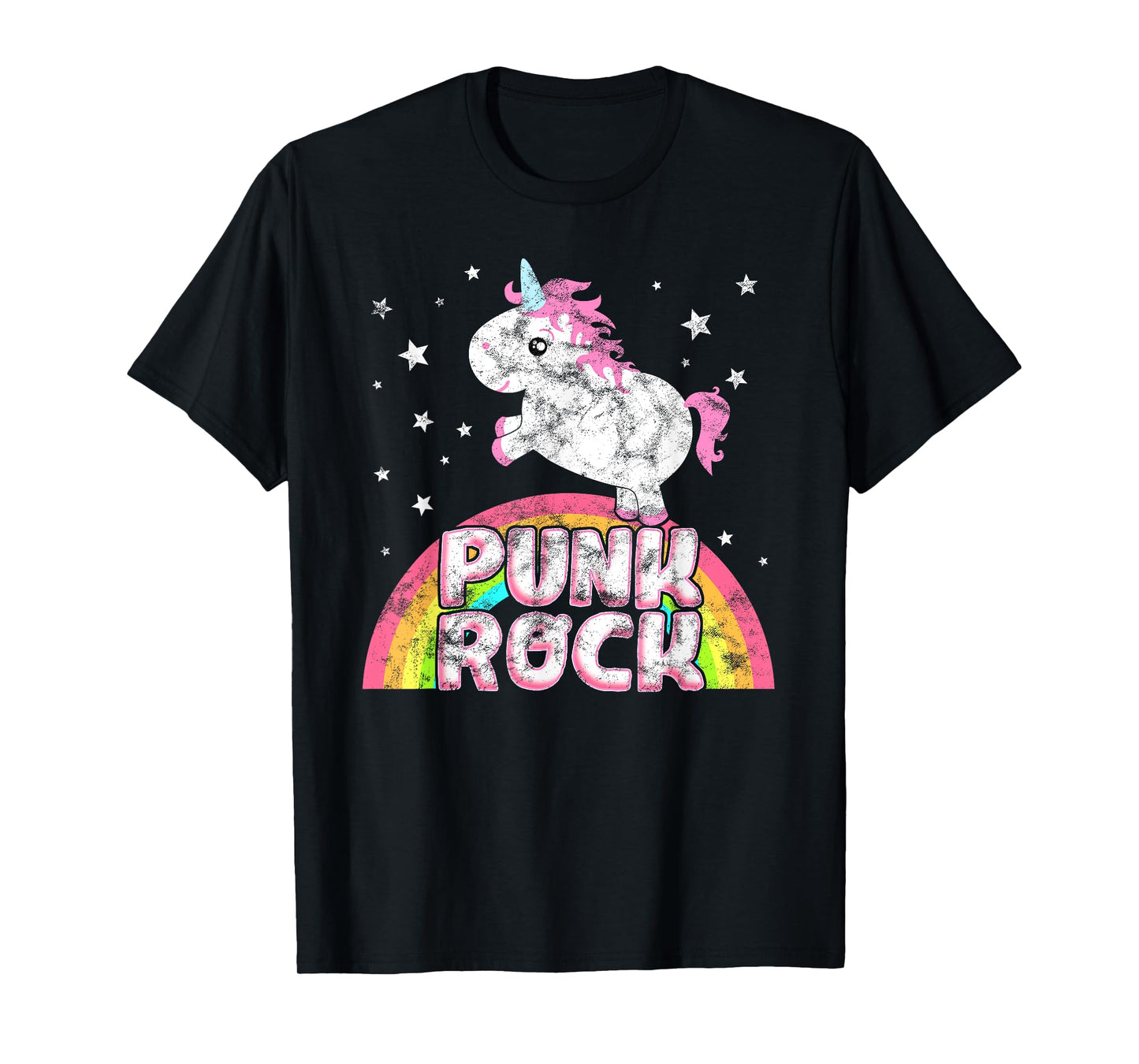 Funny Ironic Cool Unicorn Punk Rock Music Tee Festival Shirt T-Shirt