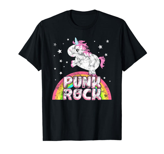 Funny Ironic Cool Unicorn Punk Rock Music Tee Festival Shirt T-Shirt