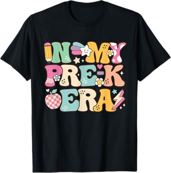In My Pre-K Era Girl Back To School Cute PreSchool Teacher T-Shirt