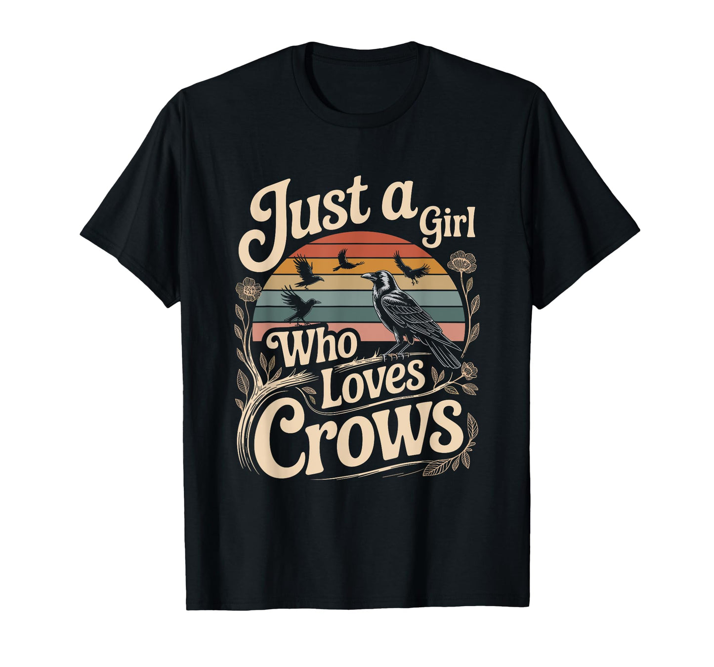 Just a girl who loves crows T-Shirt