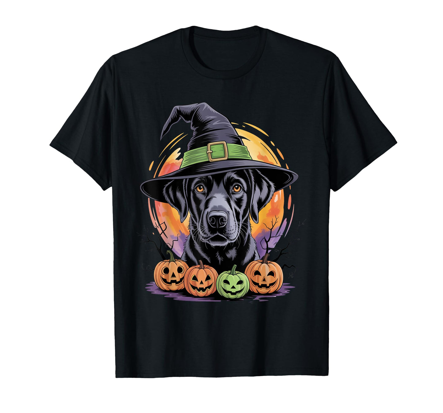 Black Labrador Retriever Halloween For Men Women Kids T-Shirt
