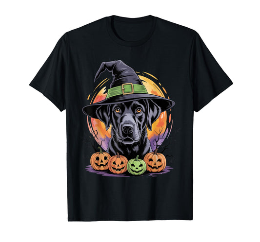 Black Labrador Retriever Halloween For Men Women Kids T-Shirt
