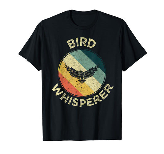 Bird Whisperer Retro Vintage Zoologist Birds Lover Gift T-Shirt