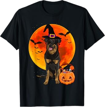Dog Halloween Beauceron Jack O Lantern Pumpkin T-Shirt