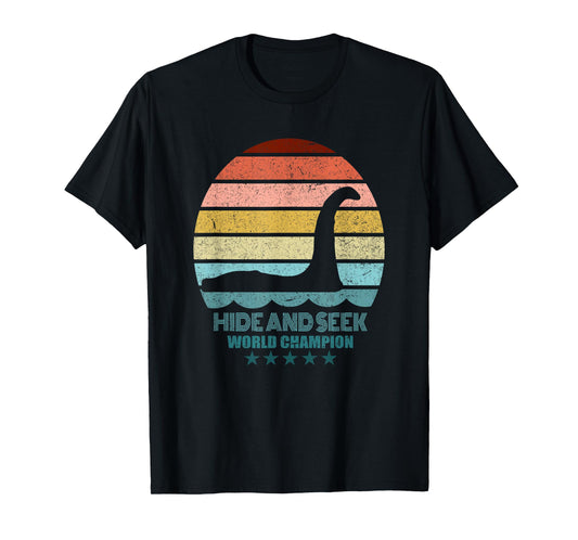 Nessie Hide And Seek Shirt - Lochness Monster Tshirt T-Shirt