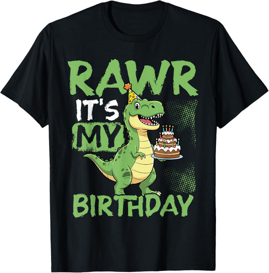 Rawr It’s My Birthday Funny T-Rex Party T-Shirt