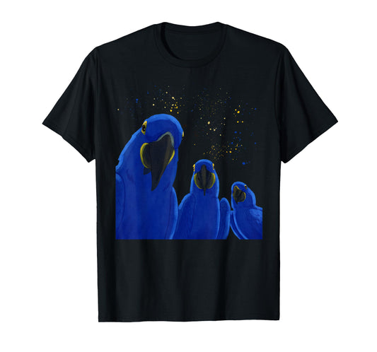 Funny Parrots Birds Hyacinth Macaw T-Shirt