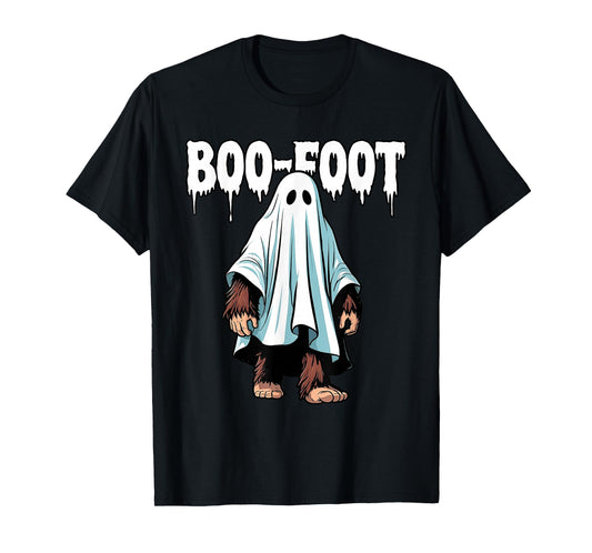 Bigfoot Ghost Costume Halloween Boo-Foot Sasquatch Spooky T-Shirt