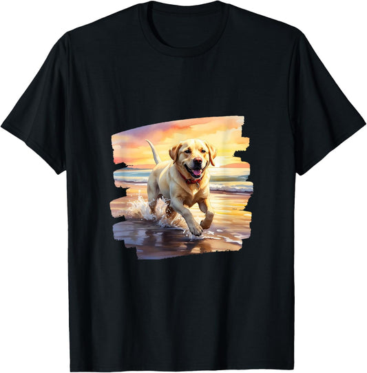 Labrador On The Beach, Lab, Dog, Labrador Puppy T-Shirt
