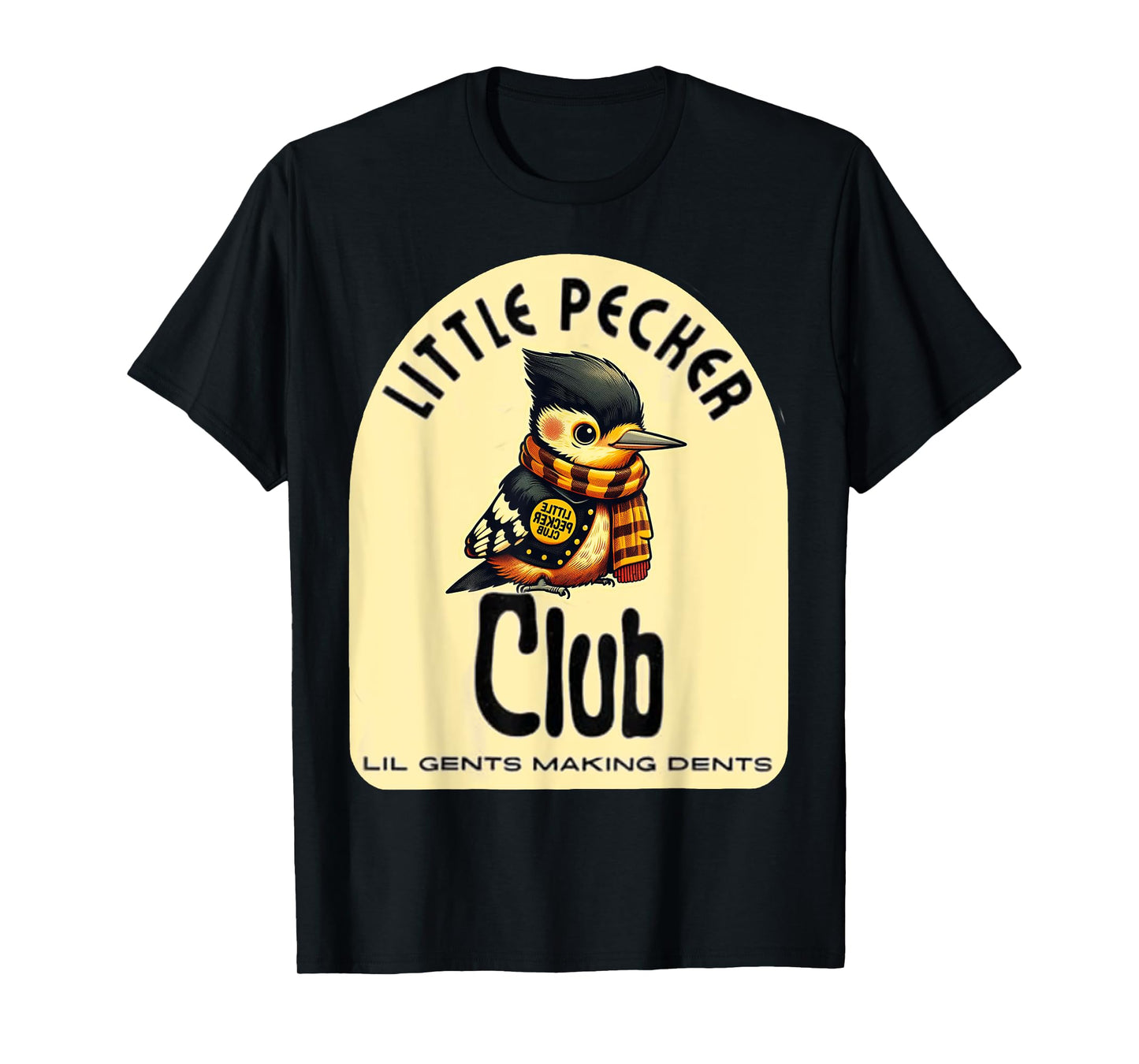 Little Pecker Club Hilarious Woodpecker Meme T-Shirt