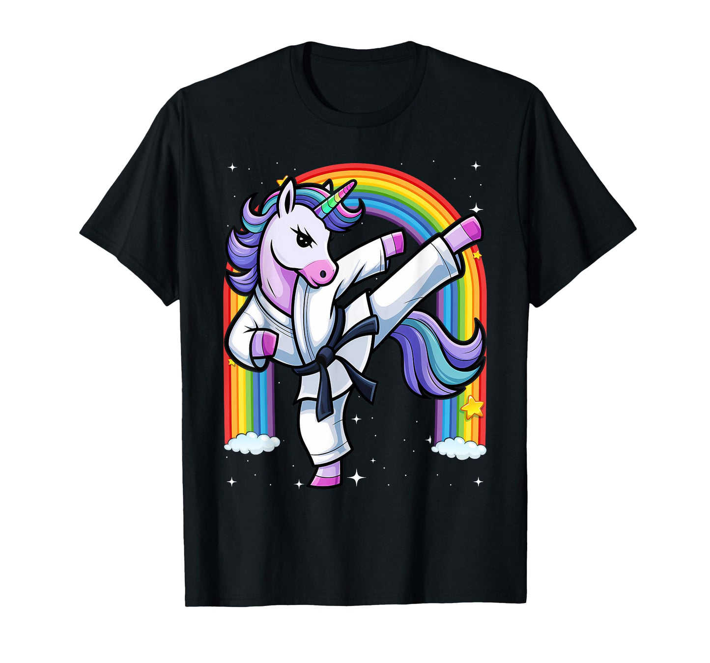 Funny Unicorn Karate Girl I Taekwondo Martial Arts T-Shirt