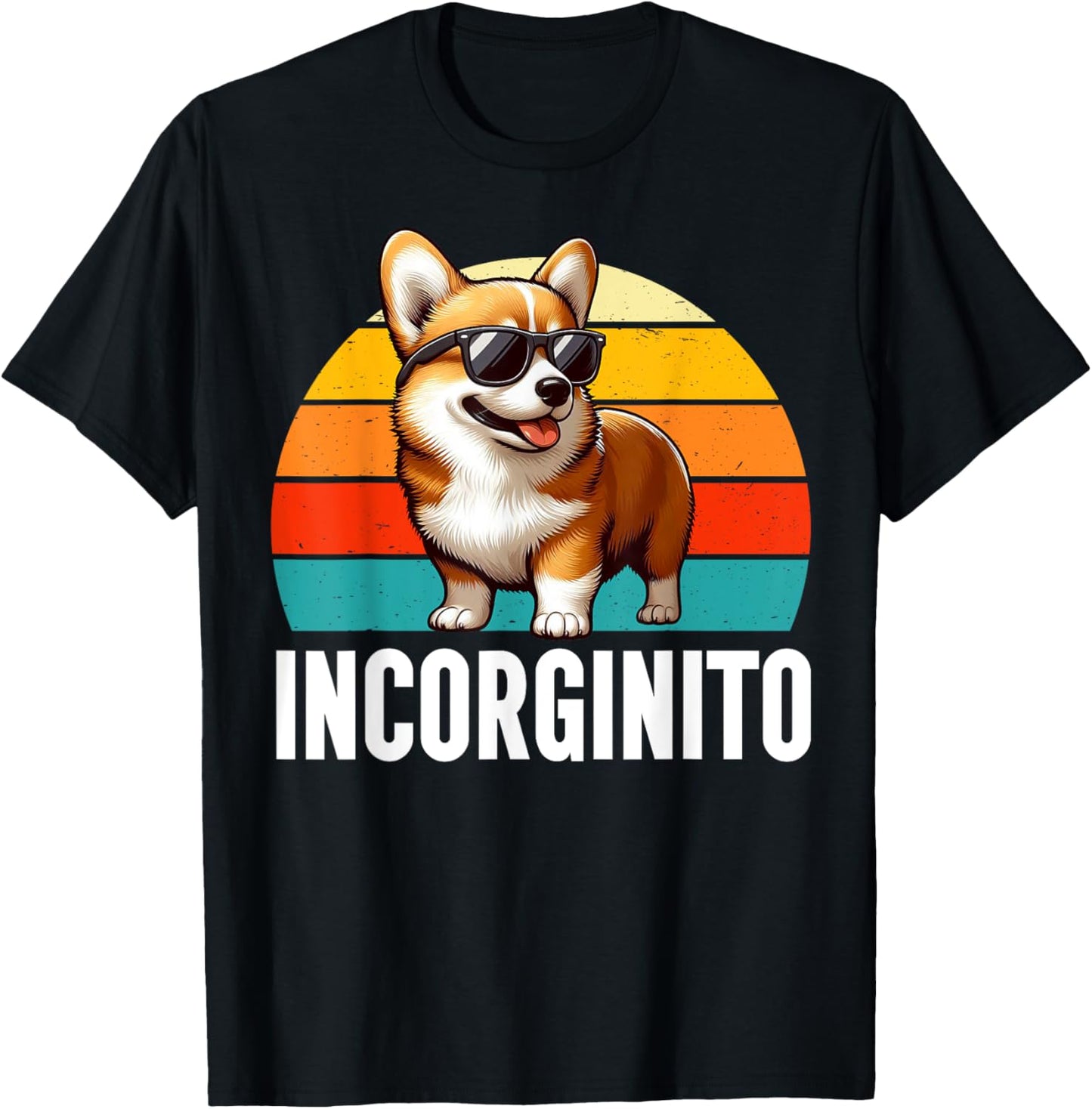 Incorginito Corgi Dog Lover Retro Welsh Corgi Owner Puppy T-Shirt