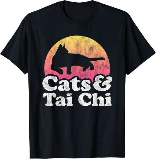 Cats and Tai Chi Men's or Women's Cat T-Shirt