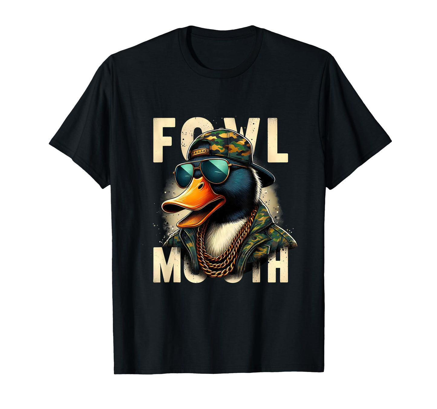 Hunter Fowl Mouth Duck Hunting Goose Hunt Funny Duck T-Shirt