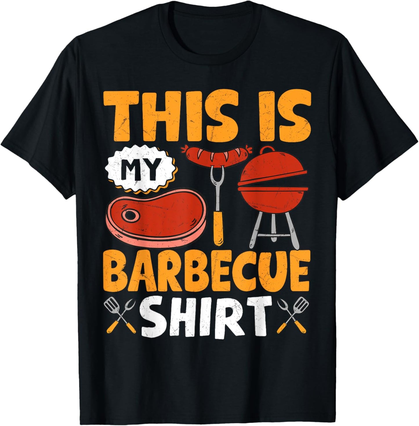 This Is My Barbecue Shirt Funny 4th Of July BBQ 2025 T-Shirt