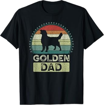 Golden Dad, Father's Day, Golden Retriever Daddy T-Shirt